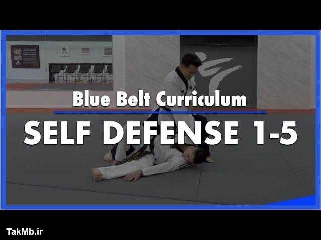 تمرین قسمت اول کمربند آبی فرم تکواندو - Self Defense