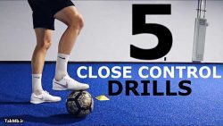 5 تمرین عالی برای افزایش مهارت کنترل توپ در فوتبال و فوتسال
